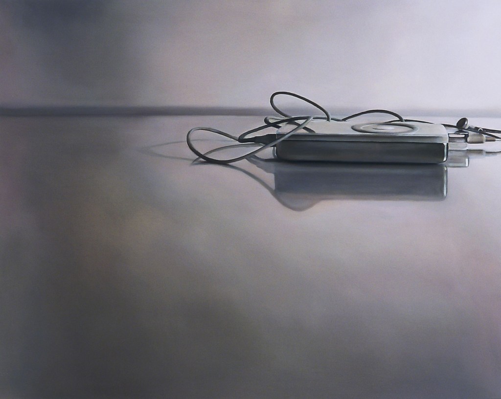 Suzanne Walters painting iPod, High Horizon Line oil on panel