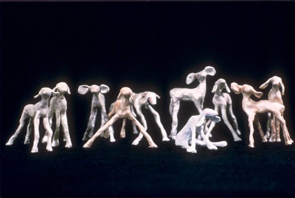 image of clay sculpture Maquettes by artist Suzanne Walters