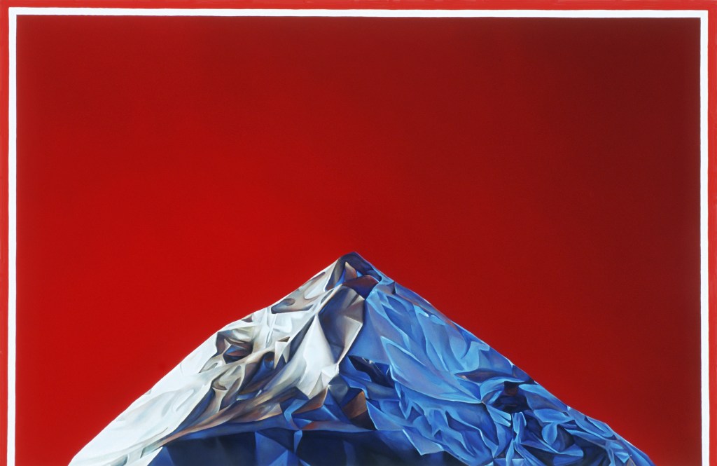 Painting Foil Mountain by artist Suzanne Walters