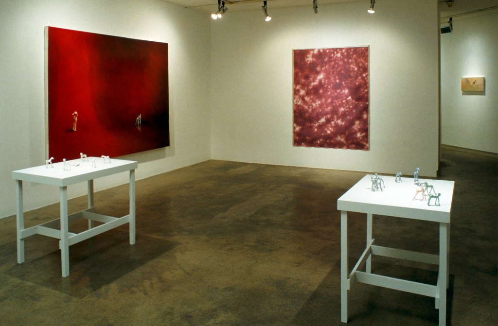 paintings and sculpture by artist Suzanne Walters at Susanne Hilberry Gallery in Birmingham Michigan view 1